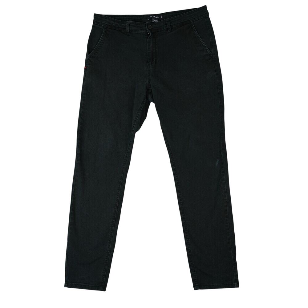 Kangol Pants Mens 32x32 Black Chinos‎ Measures 33x29.5